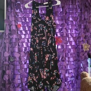 Black Flowery Formal Dress